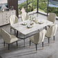 Contemporary Metal Side Chair Dining Room Armless Cushion Wingback Chair Clearhalo ' kitchen&dining_furn' 'Dining Chairs' 'Dining Tables & Seating' 'dining_chair' 'furn' 'furn_dining_chair' 'Furniture' 'furniture_dining_chair' 'Kitchen & Dining Furniture' 'kitchen' 1200x1200_69edf410-b9ff-40d1-868d-ca1642c60595