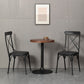 Industrial Coffee Shop Metal Side Chair Black Cross Back Folding Chair Clearhalo ' kitchen&dining_furn' 'Dining Chairs' 'Dining Tables & Seating' 'dining_chair' 'furn' 'furn_dining_chair' 'Furniture' 'furniture_dining_chair' 'Kitchen & Dining Furniture' 'kitchen' 1200x1200_69ee2085-8d85-4fdc-b622-9f2c898956ba