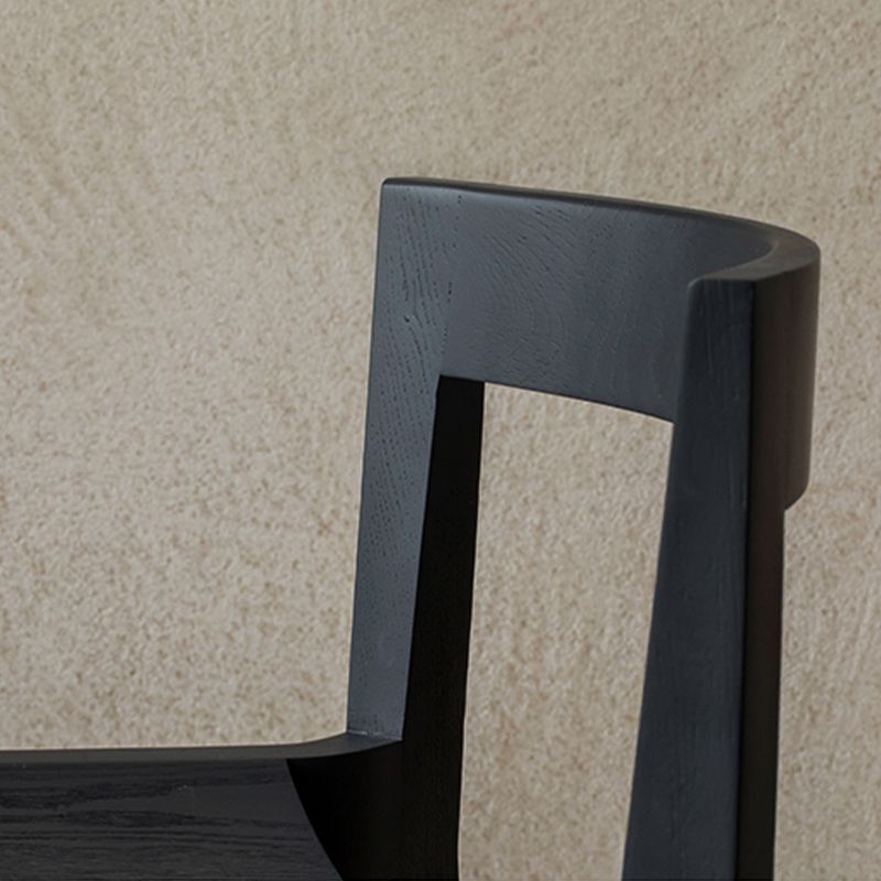 Tabourets de bar en bois massif de style créateur tabouret de bar empilable avec dossier