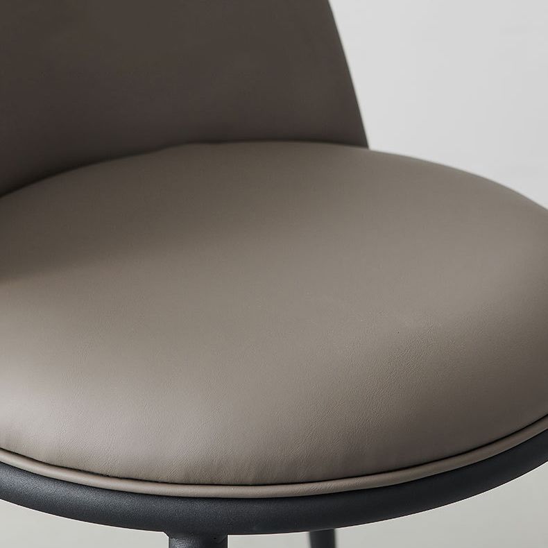 Contemporary Style Metal Chair Set Kitchen Dining Solid Back Side Chairs (Set of 2) Clearhalo ' kitchen&dining_furn' 'Dining Chairs' 'Dining Tables & Seating' 'dining_chair' 'furn' 'furn_dining_chair' 'Furniture' 'furniture_dining_chair' 'Kitchen & Dining Furniture' 'kitchen' 1200x1200_69f0ef8b-103a-439f-be50-43eb411126f2