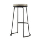 Modern Backrest Armless Counter Stool Metal Bar High Stool with Leather Cushion Clearhalo 'Bar Furniture' 'Bar Stools' 'bar_stools' 'furn' 'furn_bar_stools' 'Furniture' 'Kitchen & Dining Furniture' 1200x1200_69f176fe-82fc-49bb-b817-13bfc4c2b187