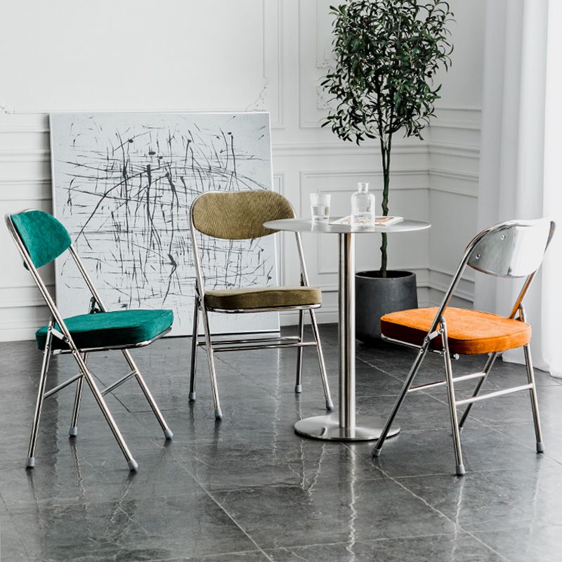 Glam Style Dining Chairs Kitchen Armless Side Chairs with Metal Legs Clearhalo ' kitchen&dining_furn' 'Dining Chairs' 'Dining Tables & Seating' 'dining_chair' 'furn' 'furn_dining_chair' 'Furniture' 'furniture_dining_chair' 'Kitchen & Dining Furniture' 'kitchen' 1200x1200_69f187be-fb78-4149-9d99-784910944828