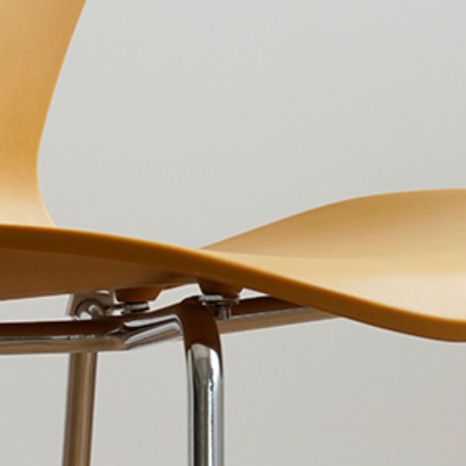 Modern Style Side Chair Plastic Indoor Dining Chair for Home