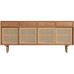 Farmhouse Storage Sideboard Home Wooden Side Board with Sliding Door Clearhalo 'buffet_sideboard' 'Buffets & Sideboards' 'furn' 'furn_buffet_sideboard' 'Furniture' 'Kitchen & Dining Furniture' 1200x1200_69f91981-ce90-4fce-ad20-b31ca8c74162