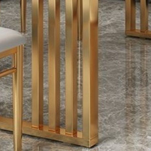 Moderno 1/2/5/7 pezzi set da pranzo tavolo da pranzo in pietra rettangolo per cucina della sala da pranzo