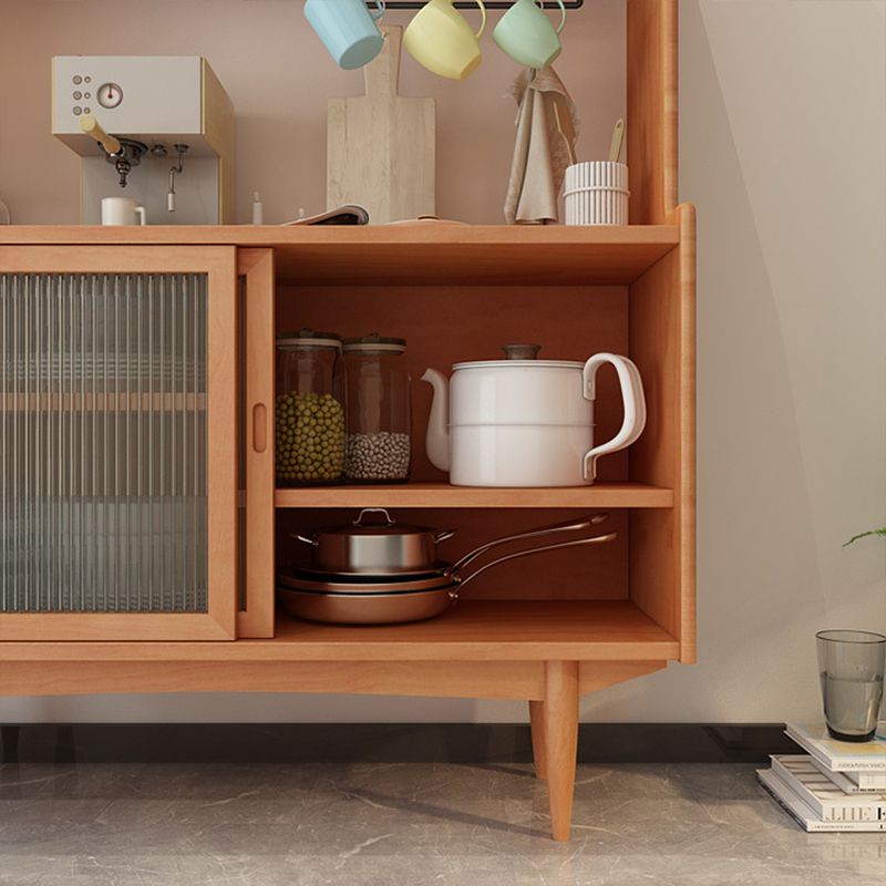 Hutch da pranzo a buffet a buffet in legno massiccio contemporaneo per sala da pranzo