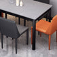 Industrial Style Sintered Stone Dining Table 4 Legs Base Rectangle Table for Home Clearhalo ' dining_table' 'Dining Tables & Seating' 'Dining Tables' 'furn' 'furn_dining_table' 'Furniture' 'furniture_dining_table' 'Kitchen & Dining Furniture' 'kitchen&dining_furn' 'kitchen' 'kitchen_dining_table' 1200x1200_69fc61dd-19f1-4269-8168-7fcd8fcc46ee