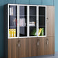 Contemporary Style Bookshelf for Home Office Study Room Bookcase with Door Clearhalo 'Bookcases' 'furn' 'furn_bookcases' 'Furniture' 'furniture_bookcases' 'kitchen' 'kitchen_bookcases' 'Living Room Furniture' 'Office Furniture' 1200x1200_69fcf56d-0341-46dd-9422-6cf3d4ea62ea