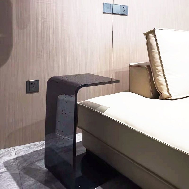 Style moderne Smoky Gris / brun / transparent / bleu Table d'appoint acrylique Tableau rectangle