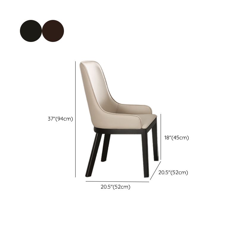 Contemporary Dining Chairs Upholstered Chairs with Solid Wood Base Clearhalo 'Dining Chairs' 'Dining Tables & Seating' 'dining_chair' 'furn' 'furn_dining_chair' 'Furniture' 'Kitchen & Dining Furniture' 1200x1200_69ff0d22-a78c-43f2-ad1d-2768150bb0b4