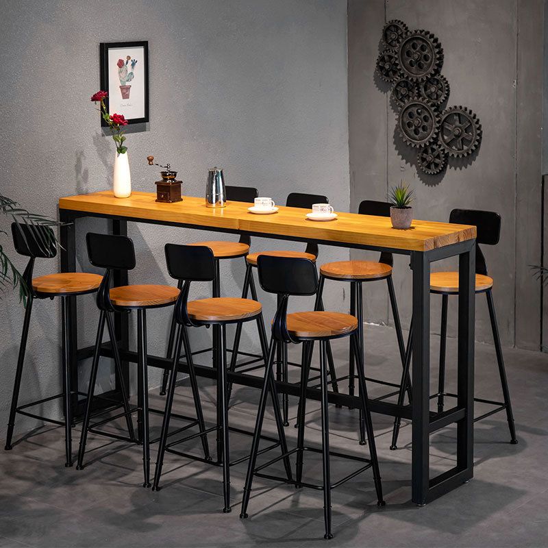 Tabouret de comptoir de style contemporain, tabouret de bar sans accoudoirs à dossier bas pour l'intérieur
