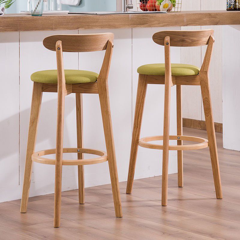 Wood Scandinavian Kitchen Dining Room Armless Stool Low Back Bar Stool Clearhalo 'Bar Furniture' 'Bar Stools' 'bar_stools' 'furn' 'furn_bar_stools' 'furniture_bar_stools' 'Kitchen & Dining Furniture' 'kitchen&dining_furn' 'kitchen' 'kitchen_furn' Furniture' 1200x1200_69ff941f-f690-40d6-b473-9dd2f55bad74
