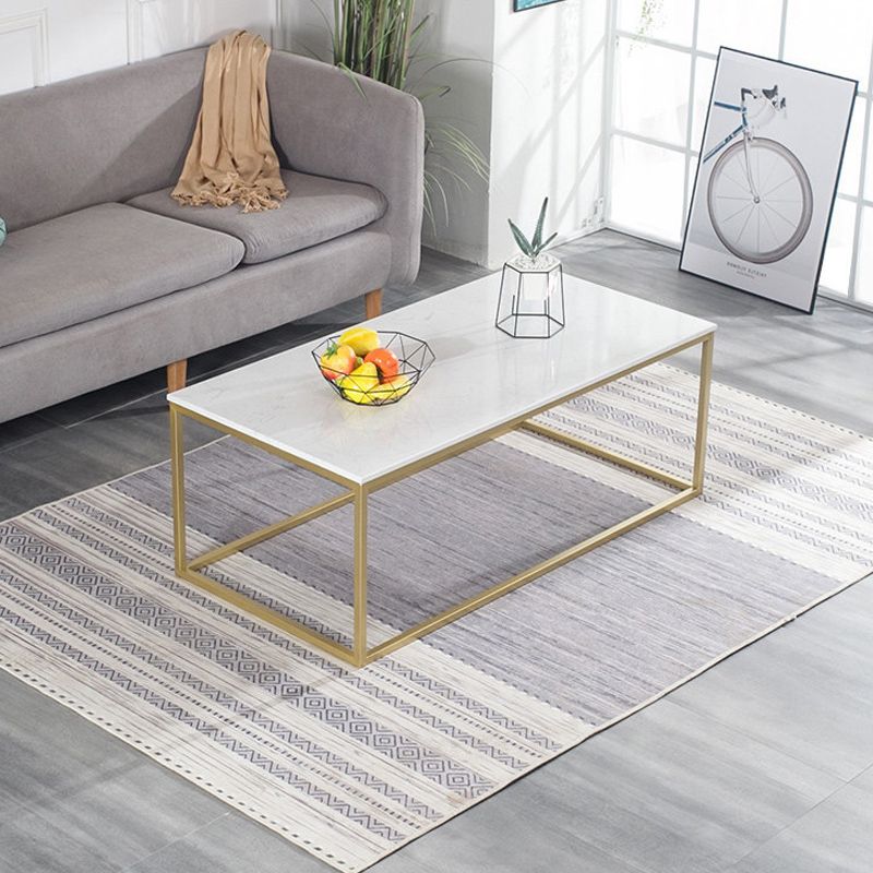 Glam Rectangular Coffee Table Frame 1 Coffee Table for Living Room Clearhalo 'Coffee & Accent Tables' 'Coffee Tables' 'coffee_tables' 'furn' 'furn_coffee_tables' 'Furniture' 'Living Room Furniture' 1200x1200_6a0040ca-0fa0-4430-9e28-5cd80e20c5bb