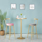 Fixed Table Counter Set 1/3/4 Pieces Glam Style Sintered Stone Bar Table Set for Home Use