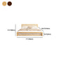 84.65 inch Wide Tropical Bed Frame Rubberwood Bed with Headboard Clearhalo 'Bedroom Furniture' 'Beds' 'furn' 'furn_beds' 'Furniture' 1200x1200_6a028c9e-2acc-41ec-81d4-9082c024435d