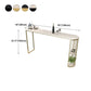 Marble Bistro Table with Specialty Table Top Double Pedestal Table - 41.3" H Clearhalo 'Bar Furniture' 'Bar Tables' 'bar_tables' 'furn' 'furn_bar_tables' 'Furniture' 'furniture_bar_tables' 'Kitchen & Dining Furniture' 1200x1200_6a043cb2-9f37-4b58-8a56-83bb481ae964
