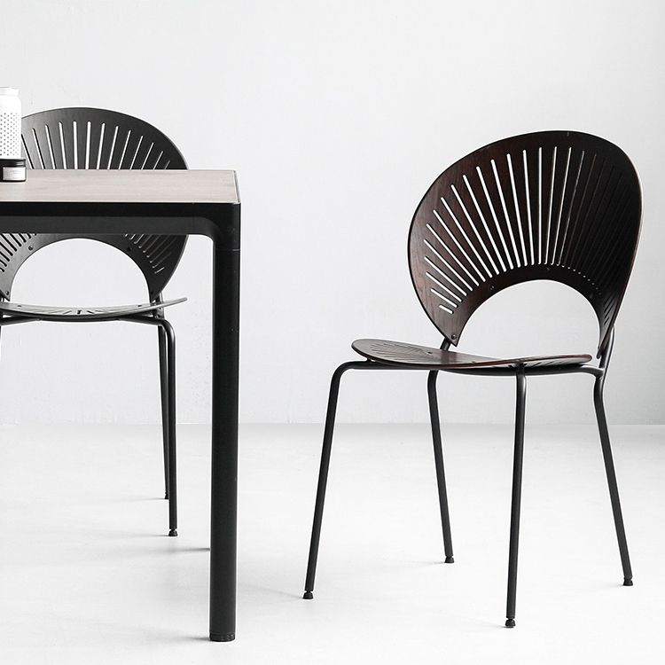 Contemporary Metal Dining Room Chairs Armless Open Back Dining Side Chair Clearhalo ' kitchen&dining_furn' 'Dining Chairs' 'Dining Tables & Seating' 'dining_chair' 'furn' 'furn_dining_chair' 'Furniture' 'furniture_dining_chair' 'Kitchen & Dining Furniture' 'kitchen' 1200x1200_6a04fdb5-00c7-4c2b-8c67-bd6de3ea4d6a