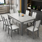 Rectangle Modern Dining Table Sintered Stone Fixed Table with 4 Wood Legs Clearhalo ' dining_table' 'Dining Tables & Seating' 'Dining Tables' 'furn' 'furn_dining_table' 'Furniture' 'furniture_dining_table' 'Kitchen & Dining Furniture' 'kitchen&dining_furn' 'kitchen' 'kitchen_dining_table' 1200x1200_6a060d07-4048-4eb5-8d22-0352f86e3dff