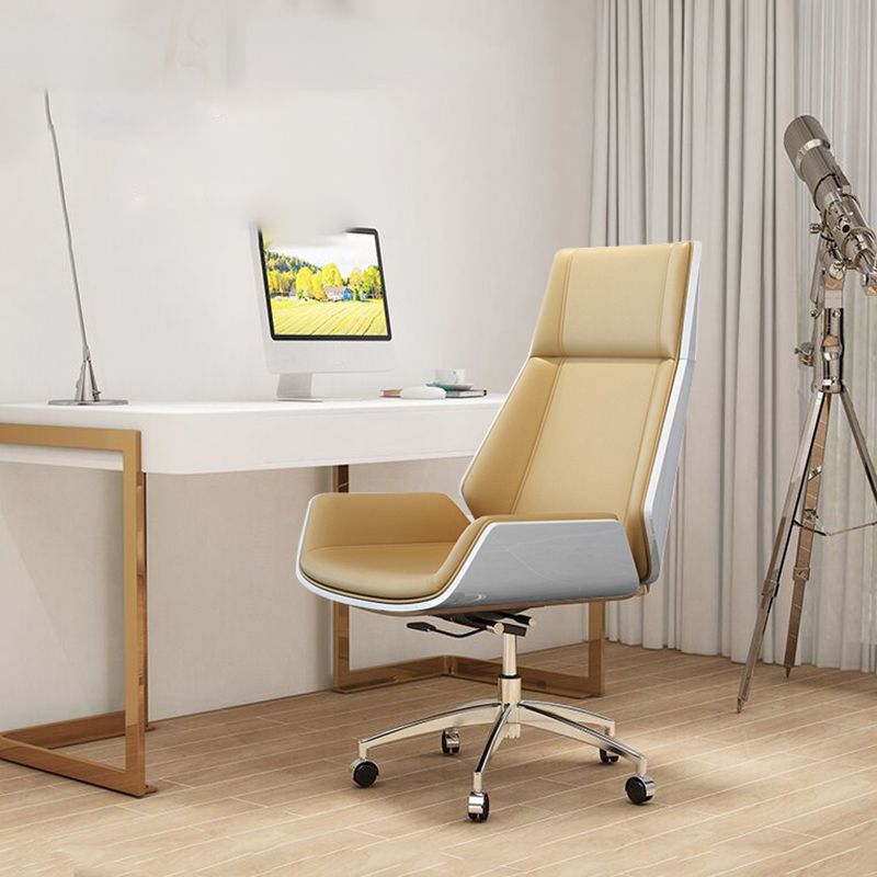 Metal Frame Modern Office Chair Executive Ergonomic Desk Chair Clearhalo 'furn' 'furn_office_chair' 'Furniture' 'furniture_office_chair' 'Office Chairs' 'Office Furniture' 'office_chair' 1200x1200_6a076733-57ae-4874-8ae7-f736fd87cc3d