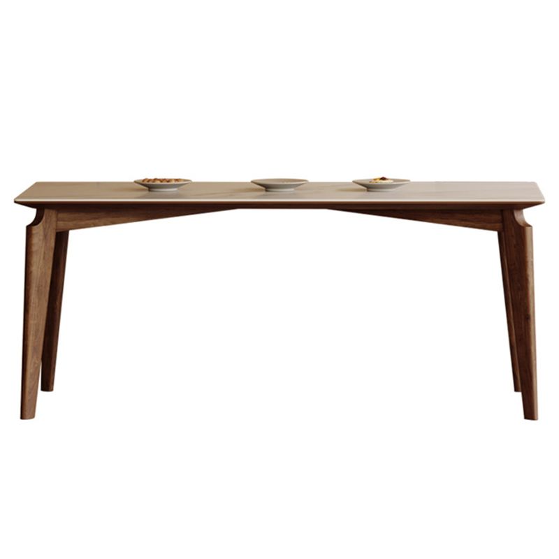 Rechthoek eettafel Midden-eeuwse moderne eettafel met 4 poten