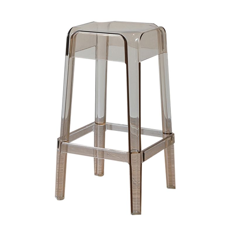 Nordic Style Stackable Barstool Transparent Plastic Bar Stool for Dinning Room Clearhalo 'Bar Furniture' 'Bar Stools' 'bar_stools' 'furn' 'furn_bar_stools' 'furniture_bar_stools' 'Kitchen & Dining Furniture' 'kitchen&dining_furn' 'kitchen' 'kitchen_furn' Furniture' 1200x1200_6a0ae3dc-9368-4627-bfb2-6d4e75e51854