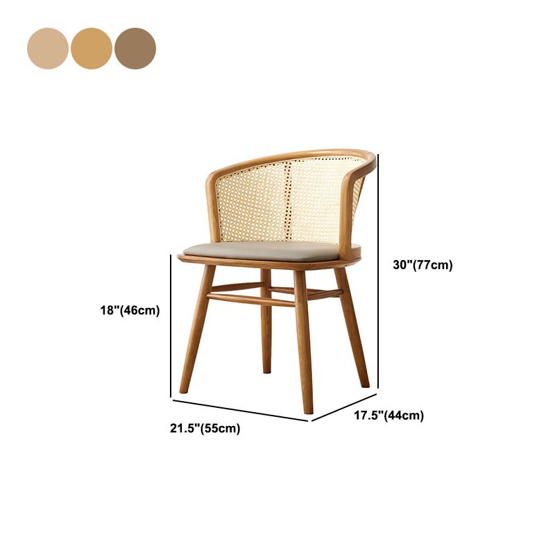 Traditional Solid Wood Side Chair Rattan Windsor Back Side Chair Clearhalo 'Dining Chairs' 'Dining Tables & Seating' 'dining_chair' 'furn' 'furn_dining_chair' 'Furniture' 'Kitchen & Dining Furniture' 1200x1200_6a0be6ac-fcc4-4a55-bb75-ff87cf902a42