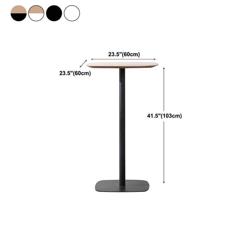 Industrial Style Bar Table Wood and Metal Pub Table- 41"H X 24"W Clearhalo 'Bar Furniture' 'Bar Tables' 'bar_tables' 'furn' 'furn_bar_tables' 'Furniture' 'furniture_bar_tables' 'Kitchen & Dining Furniture' 'kitchen&dining_furn' 'kitchen' 1200x1200_6a0d75d2-de1c-44b1-8076-58cb0d880dfb