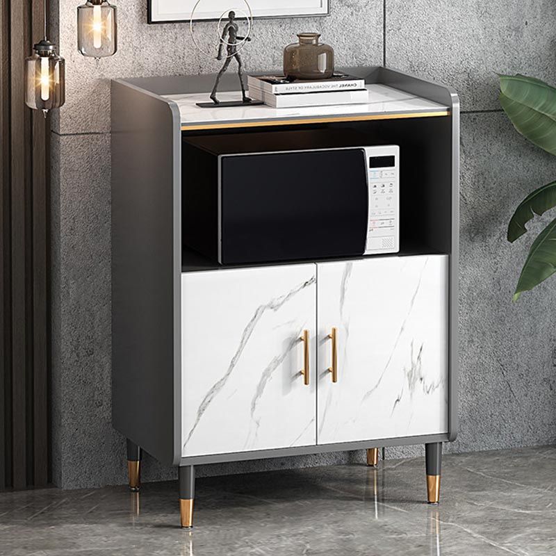 Sideboard di vetro della scheda laterale contemporanea per sala da pranzo