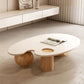 11"H Contemporary Coffee Table Solid Wood White Coffee Cocktail Table Clearhalo 'Coffee & Accent Tables' 'Coffee Tables' 'coffee_tables' 'furn' 'furn_coffee_tables' 'Furniture' 'Living Room Furniture' 1200x1200_6a116114-46cb-4168-8a75-931634fb4e5b