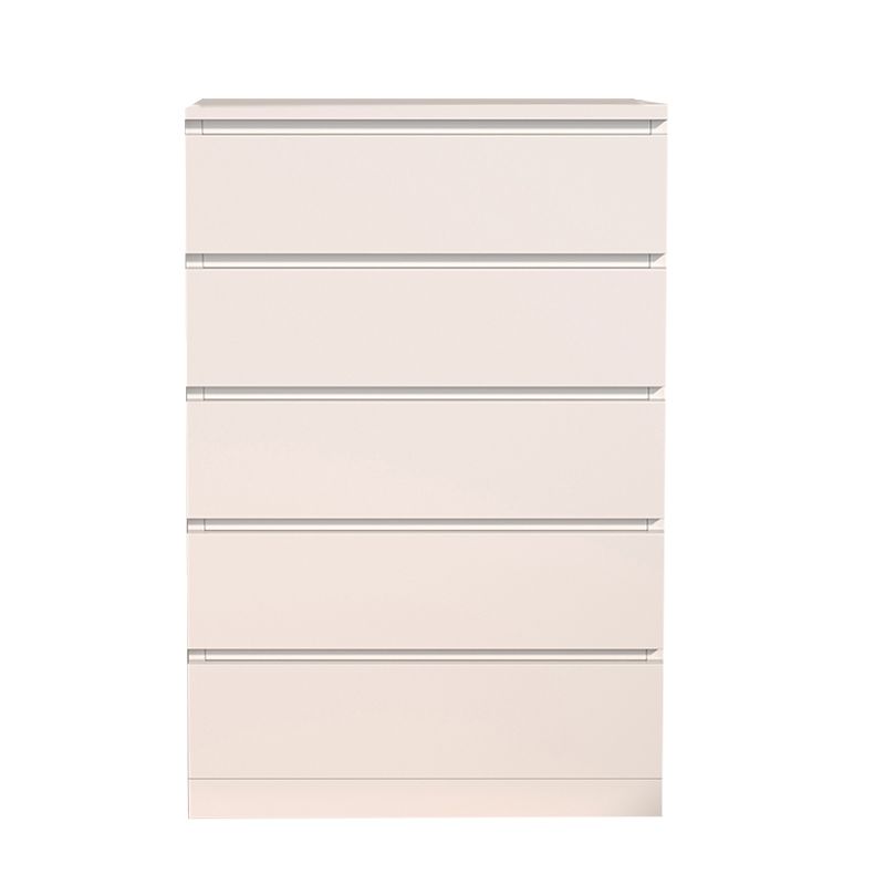 Contemporary White/Natural Chest with Wooden Drawers Rectangle Chest Clearhalo 'Cabinets & Chests' 'cabinets_chests' 'furn' 'furn_cabinets_chests' 'Furniture' 'Living Room Furniture' 1200x1200_6a11edb2-4eeb-49d7-89d1-d774e16875ad