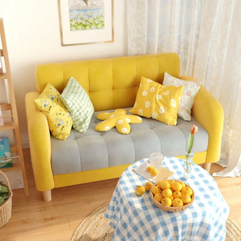 27,55 "High Square ARM SOFA SAFA CHENILLE avec biscuit pour appartement