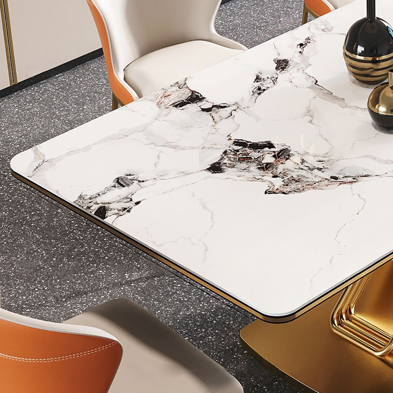 Traditional Luxury Dining Table Stainless Steel Dining Site Table for Indoor Clearhalo ' dining_table' 'Dining Tables & Seating' 'Dining Tables' 'furn' 'furn_dining_table' 'Furniture' 'furniture_dining_table' 'Kitchen & Dining Furniture' 'kitchen&dining_furn' 'kitchen' 'kitchen_dining_table' 1200x1200_6a125402-cd97-4e0b-827d-c1aea1ca3458