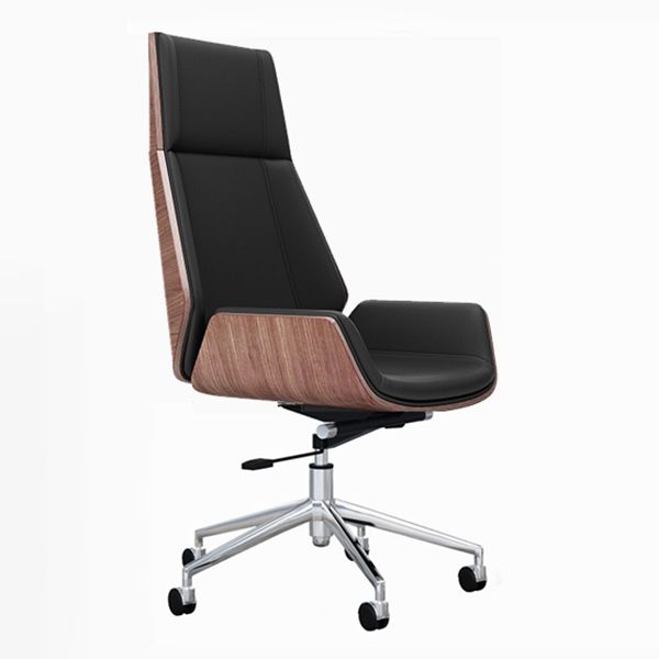 Executive Ergonomic Desk Chair Silver Metal Frame Modern Office Chair Clearhalo 'furn' 'furn_office_chair' 'Furniture' 'furniture_office_chair' 'Office Chairs' 'Office Furniture' 'office_chair' 1200x1200_6a143747-2988-45ad-b2b0-fdab1d398265