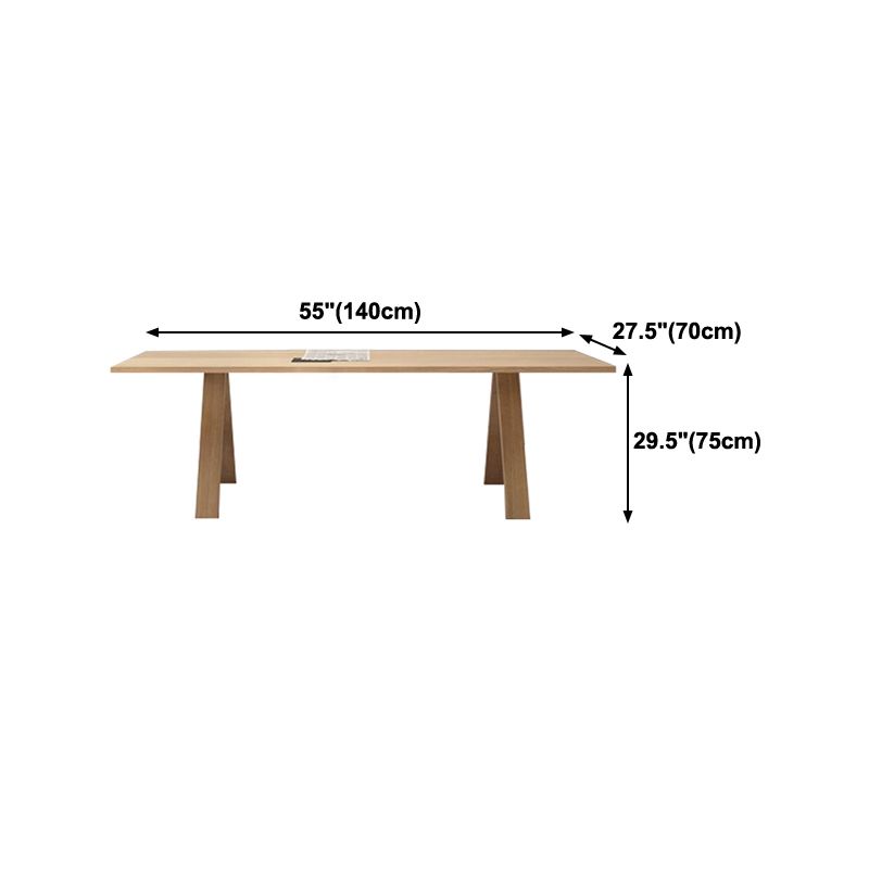 Rectangle Wood Color Dining Table Pine Solid Wood Table Modern with 4 Legs Clearhalo ' dining_table' 'Dining Tables & Seating' 'Dining Tables' 'furn' 'furn_dining_table' 'Furniture' 'furniture_dining_table' 'Kitchen & Dining Furniture' 'kitchen&dining_furn' 'kitchen' 'kitchen_dining_table' 1200x1200_6a1445d0-2b4b-465c-9359-22075f9ca386