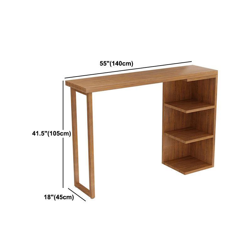 Industrial 1/2/3 Pieces Solid Wood Bar Table Set Fixed Counter Set for Home Use Clearhalo 'Bar Furniture' 'furn' 'furn_home_bar_bar_sets' 'Furniture' 'Home Bars & Bar Sets' 'home_bar_bar_sets' 'Kitchen & Dining Furniture' 1200x1200_6a14eb85-f971-4a5e-998d-997dcfbe586f