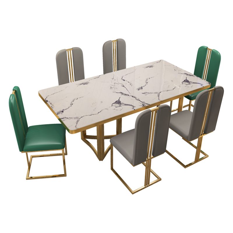 Metal Traditional Luxury Rectangle Indoor Table Sintered Stone Top Table for Dining Room Clearhalo ' dining_table' 'Dining Tables & Seating' 'Dining Tables' 'furn' 'furn_dining_table' 'Furniture' 'furniture_dining_table' 'Kitchen & Dining Furniture' 'kitchen&dining_furn' 'kitchen' 'kitchen_dining_table' 1200x1200_6a1693e1-31f0-4c8a-b47c-c45e860ac69a