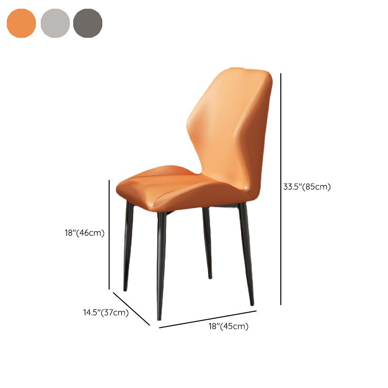 Silla de metal de estilo nórdico silla lateral de comedor de cocina para comedor para comedor