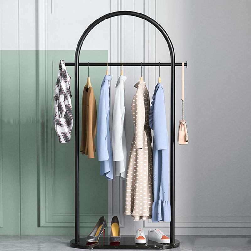 Moderne Metallbeschattierungs Rack Hängende Schiene und 2 Haken Eingangshalle Baumbaum