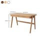 Rectangular Shaped Office Table Stone Writing Desk in Brown/Natural/White Clearhalo 'furn' 'furn_office_desk' 'Furniture' 'Office Desks' 'Office Furniture' 'office_desk' 1200x1200_6a1a3c1c-9034-478b-9993-b8767c9d01e1
