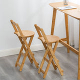 Contemporary Solid Wood Folding Bar Stool Indoor Bar Stool with Wooden Seat Clearhalo 'Bar Furniture' 'Bar Stools' 'bar_stools' 'furn' 'furn_bar_stools' 'furniture_bar_stools' 'Kitchen & Dining Furniture' 'kitchen&dining_furn' 'kitchen' 'kitchen_furn' Furniture' 1200x1200_6a1b6678-8591-4c70-a426-06fc83707670