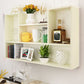 Scandinavian Manufactured Wood Floating Bookcase 23.6"H Bookcase