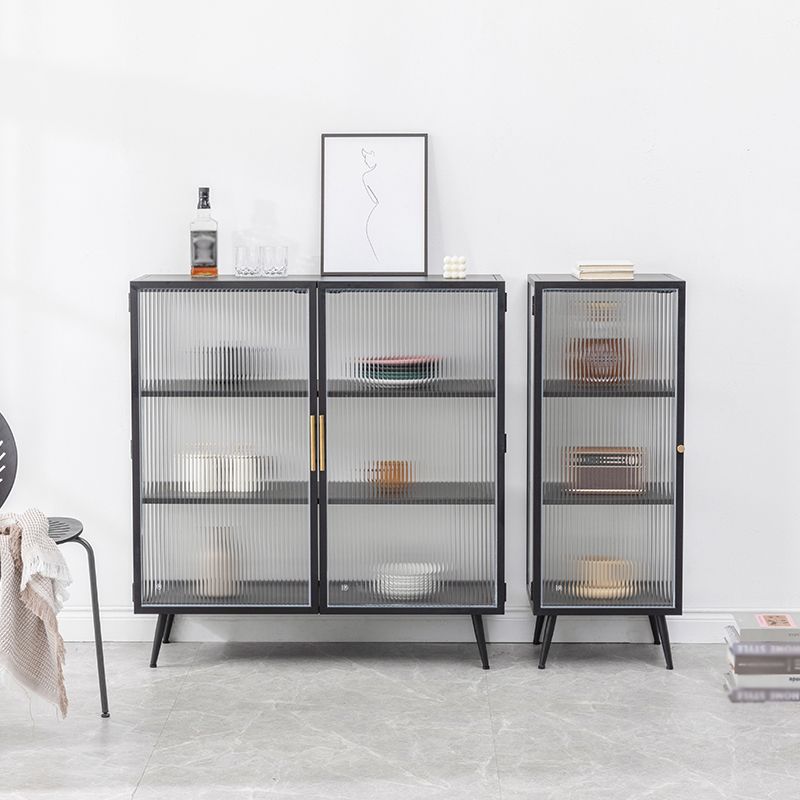 Server buffet cucina in stile glam Server da pranzo in metallo in metallo per soggiorno