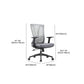 Modern Office Chair No Distressing Adjustable Seat Height Ergonomic Desk Chair Clearhalo 'furn' 'furn_office_chair' 'Furniture' 'Office Chairs' 'Office Furniture' 'office_chair' 1200x1200_6a200805-682d-4e8c-b32d-e00ff788ab35