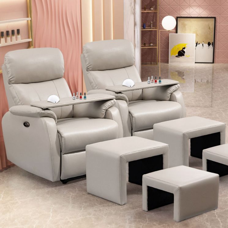 Contemporary Leather Recliner 32.7" Wide Standard Recliner with Footrest Clearhalo 'Chairs & Seating' 'furn' 'furn_recliners' 'Furniture' 'Living Room Furniture' 'Recliners' 1200x1200_6a206b83-3a9f-4286-9630-8ca2808a55a1
