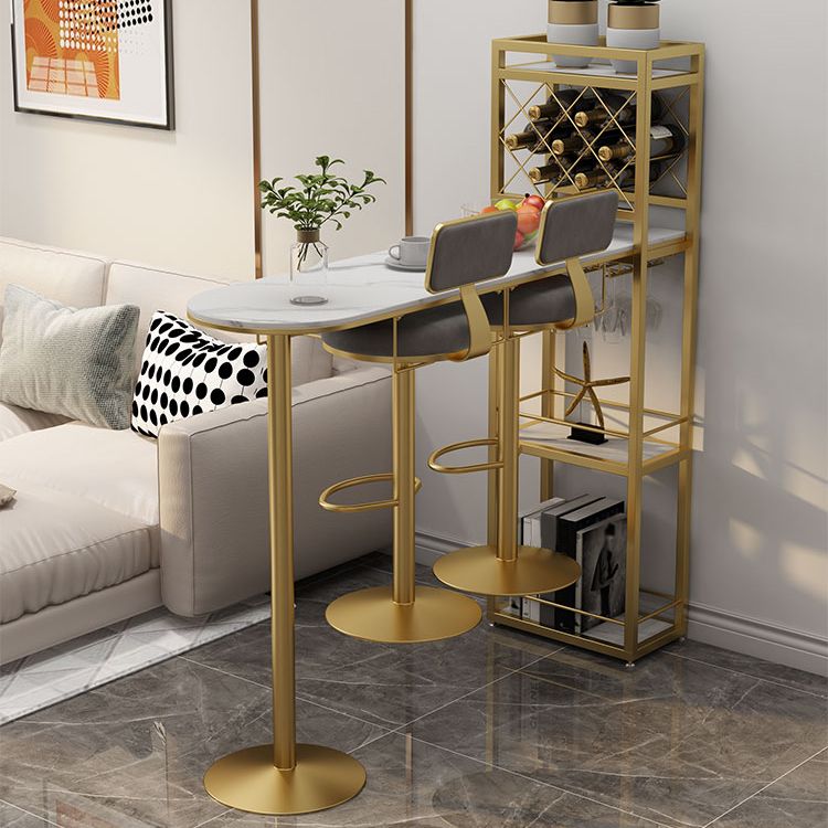 Glam Style Stone Pub Dining Set 1/2/3 Pcs Specialty Pub Set for Indoor