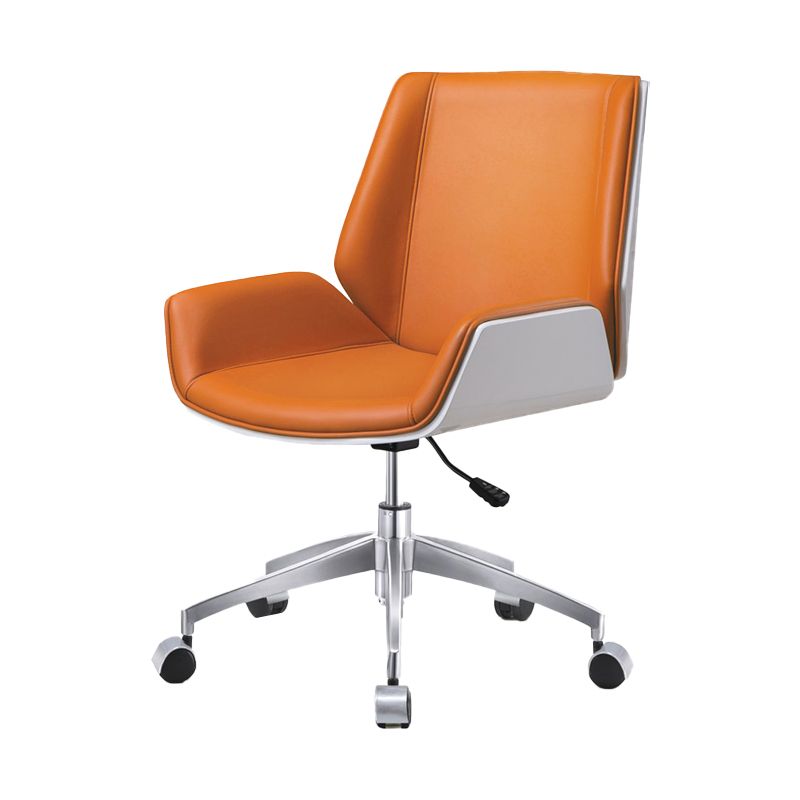 Mid Back Conference Chair Contemporary Faux Leather Armless Chair Clearhalo 'furn' 'furn_office_chair' 'Furniture' 'furniture_office_chair' 'Office Chairs' 'Office Furniture' 'office_chair' 1200x1200_6a218d52-cd7c-46e4-a78f-d570506f01df
