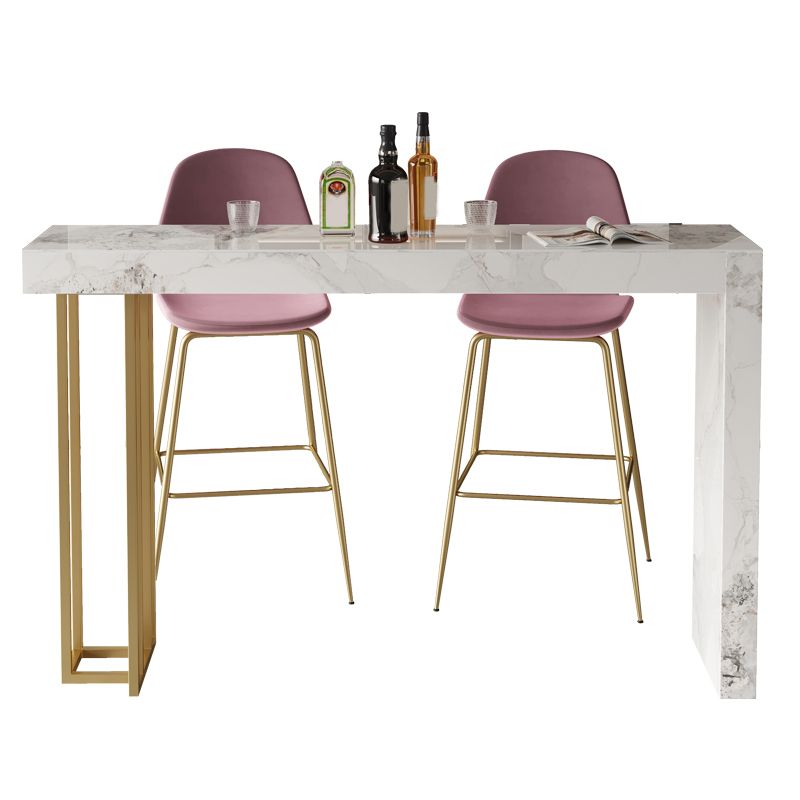 Gesinterde stenen bistro-bartafel Rechthoekige bartafel voor woonkamer