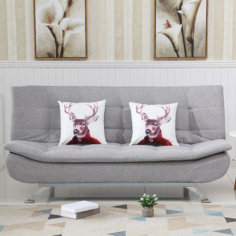 Armless Settee with Faux Leather 21.65" W Convertible Sleeper Sofa for Living Room Clearhalo 'furn' 'furn_sofas' 'Furniture' 'furniture_sofas' 'kitchen' 'kitchen_sofas' 'Living Room Furniture' 'Sofa' 'sofas' 1200x1200_6a22d0a3-07fb-45f4-9328-3d608d08b30d