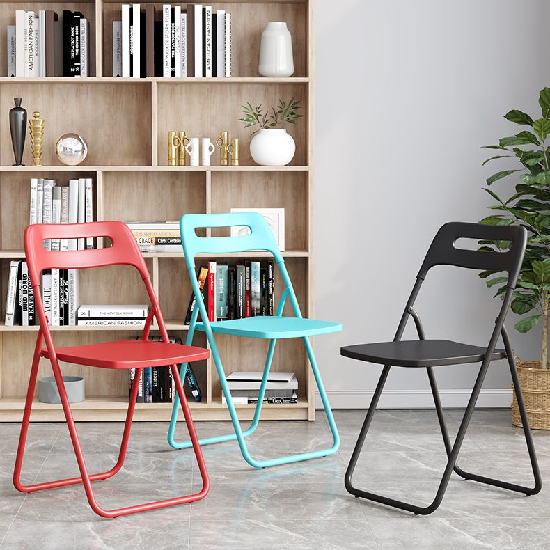 Modern Indoor-Outdoor Chair Metal Home Folding Open Back Dining Side Chair Clearhalo ' kitchen&dining_furn' 'Dining Chairs' 'Dining Tables & Seating' 'dining_chair' 'furn' 'furn_dining_chair' 'Furniture' 'furniture_dining_chair' 'Kitchen & Dining Furniture' 'kitchen' 1200x1200_6a238a94-dc72-4731-87ab-dbcceb965e05