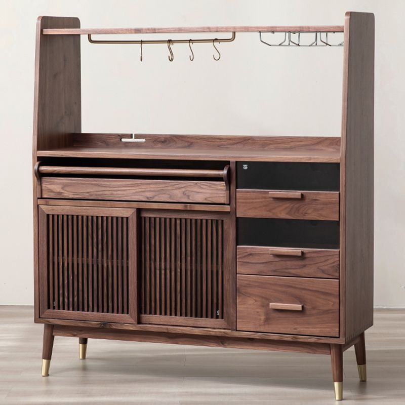 Buffet da pranzo espresso con server da pranzo in legno massiccio porta scorrevole